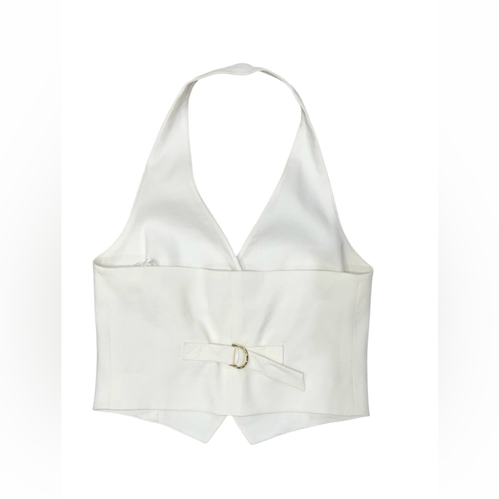 Veronica Beard Arabella Halter Vest Dove NWT - Picture 7 of 11